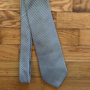 SOLD Brooks Brothers "346" 100% Silk Tie - EUC, Silver Geometric, $108 Retail